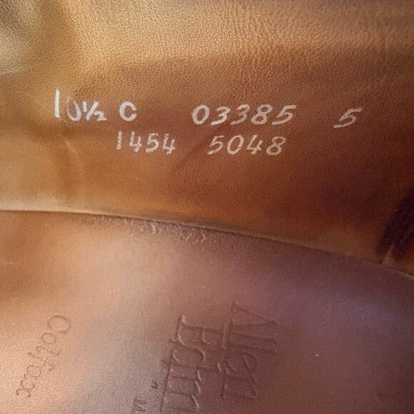 Allen Edmonds Shoes Sz 10.5 C Brown Colfax Wingtip Kiltie Tassel Loafer Leather - Picture 12 of 13